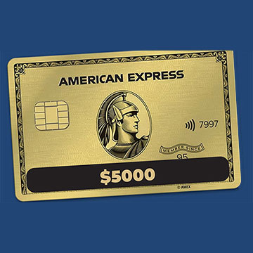 3. $5,000 Amex Gift Card